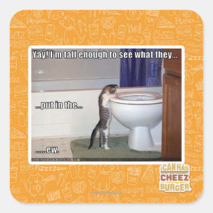 neu quadratischer aufkleber