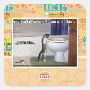 neu quadratischer aufkleber