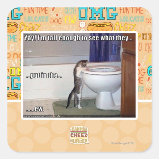 neu quadratischer aufkleber (Vorderseite)