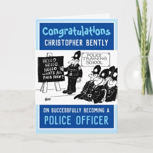 Neu qualifizierte Policeman Card Karte (Vorderseite)
