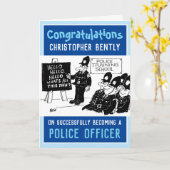 Neu qualifizierte Policeman Card Karte (Gelbe Blume)
