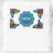 NEU RECHTECKIGER AUFKLEBER (Tasche)