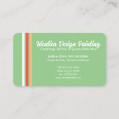 NEU Retromaler Visitenkarte (Rückseite)