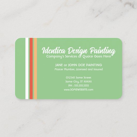 NEU Retromaler Visitenkarte (Rückseite)