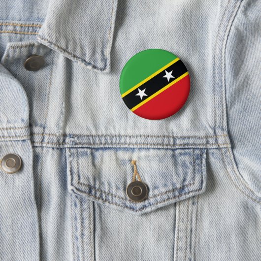NEU! - SAINT KITTS UND NEVIS BUTTON BACK ABZEICHEN (Beispiel)