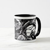 NEU! "Schnecken-Quer" Block-Druck-Tasse! Tasse (VorderseiteRechts)