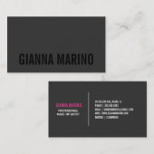 Neu schwärzen Sie heraus | Groupon Visitenkarten Visitenkarte (Vorne/Hinten)