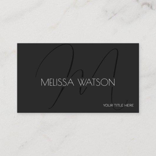 Neu schwarzer Minimaler moderner QR-Code Visitenkarte (Vorderseite)