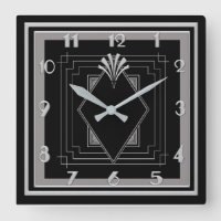 Neu sehr Art Deco (silber/schwarz)