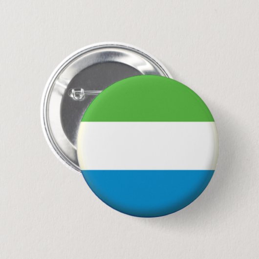 NEU! - SIERRA LEONE BUTTON BACK ABZEICHEN (Vorne & Hinten)