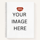 NEU! Spiral Notebook 8.5 "x11" Grafik - Gray Spira Notizblock (Vorderseite)