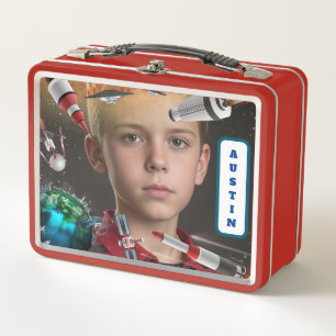 NEU! Spiral Notebook - Platz (Foto und Name hinzuf Metall Brotdose