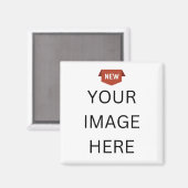 NEU! Square Magnet - 2 Zoll - Benutzerdefiniert (Vorderseite/Rückseite)