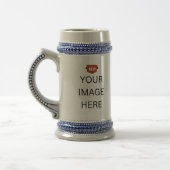NEU! Stein Tasse - 22oz - Gray & Blue - Custom (Links)