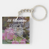 Neu-Tag-Erinnerung Schlüsselanhänger (Rückseite)