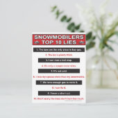 Neu-Top-10-Lügen-groß-rot Postkarte (Stehend Vorderseite)