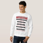 Neu-Top-10-Lügen-groß-rot Sweatshirt (Vorne ganz)