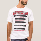 Neu-Top-10-Lügen-groß-rot T-Shirt (Vorderseite)