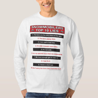 Neu-Top-10-Lügen-groß-rot T-Shirt