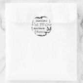 NEU! Trendy Kids NAMED Runder Aufkleber (Tasche)