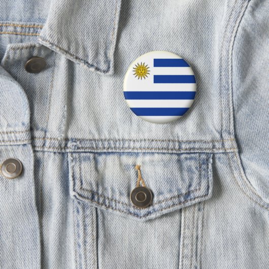 NEU! - URUGUAY-BUTTON-ABZEICHEN BUTTON (Beispiel)