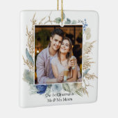 Neu verheiratete 1. Weihnachtsfrau Mr. & Mrs. Chic Keramikornament (Rechts)