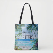 Neu verheiratete Bride Beach Tropical Hawaii Tasche (Vorderseite)