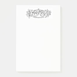 Neu verheiratete dekorative zeichn Post, die es no Post-it Klebezettel