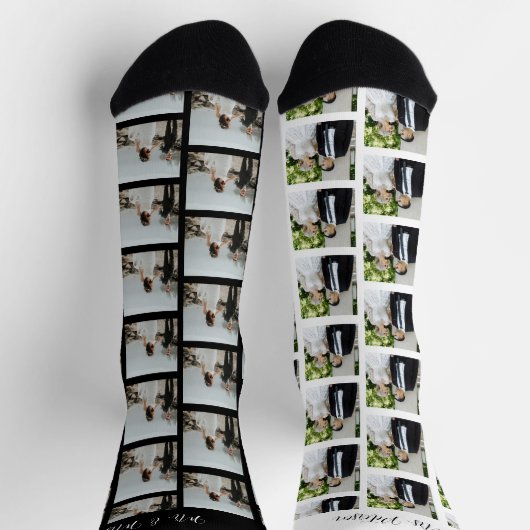 Neu verheiratete Fotos Mr. and Mrs. Socken (Oben)