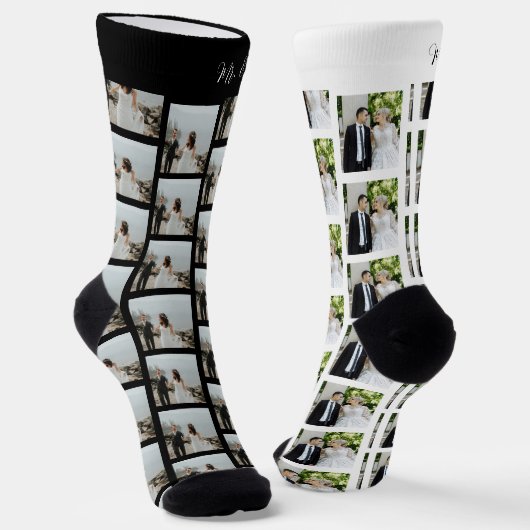 Neu verheiratete Fotos Mr. and Mrs. Socken (Gewinkelt)