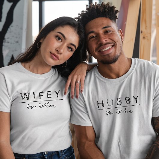 Neu Verheiratete Honeymoon Custom Shirts für Paare
