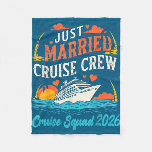 Neu verheiratete Kreuzfahrtbesatzung 2026 Flitterw Fleecedecke