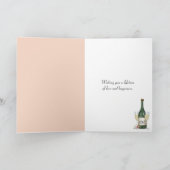 Neu verheiratete Namen Wedding Bouquet Card Karte (Innenseite)