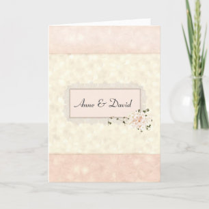 Neu verheiratete Namen Wedding Bouquet Card Karte