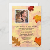 Neu verheiratetes Foto Empfang nur Party Fall Them Einladung (Vorne/Hinten)