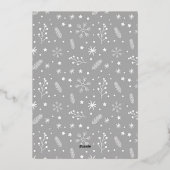 Neu verheiratetes Foto Folien Feiertagskarte (Rückseite)