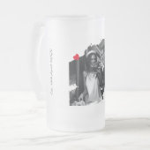 Neu verheiratetes Foto Mattglas Bierglas (Vorderseite Links)