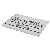 Neu verheiratetes Geschenk, Hauswärmung Schneidebrett (Ecke)