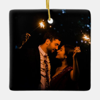 Neu verheiratetes Geschenk, Weihnachten, Mr. Mrs. Keramikornament
