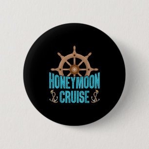 Neu verheiratetes Paar Matching Flitterwochen Kreu Button
