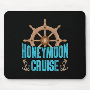 Neu verheiratetes Paar Matching Flitterwochen Kreu Mousepad