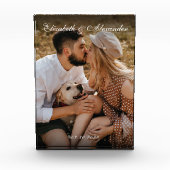 Neu Verlobte Couple Gift Keepake Verlobung Fotoblock (Vorderseite)