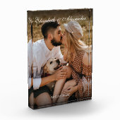 Neu Verlobte Couple Gift Keepake Verlobung Fotoblock (Links)