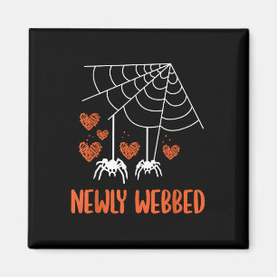 Neu vernetzte Halloween Neuvermählte Braut und Brä Magnet