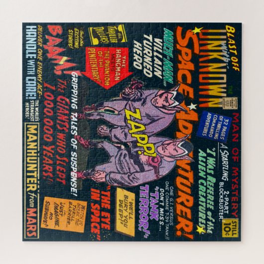 NEU! VINTAGES COMIC BUCHTHEMA PUZZLE (Horizontal)