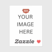 NEU! Vinyl Sticker Gloss 2" x 2" - Custom Cut (Blatt)