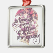 Neu vom Ende der digitalen Uni Silbernes Ornament (Links)