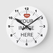 NEU! Wall-Uhr, 8" runder Akrylus Runde Wanduhr (Vorderseite)