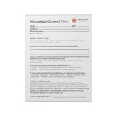 *Neu* Wellness-Center-Salon Microbladegenehmigung Notizblock (Rotiert)