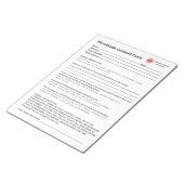 *Neu* Wellness-Center-Salon Microbladegenehmigung Notizblock (angewinkelt)